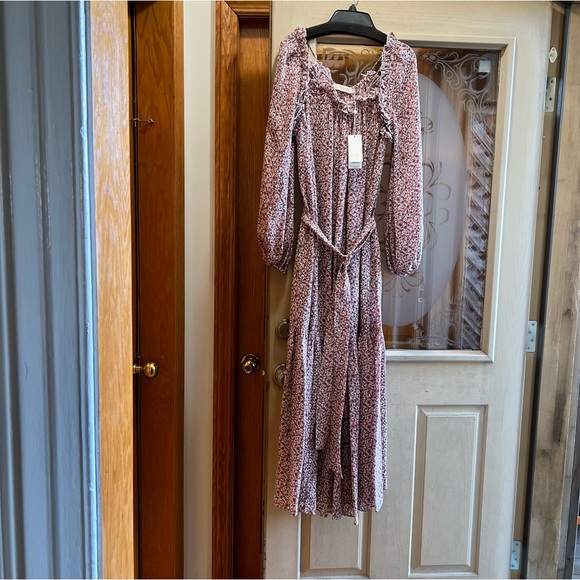 TORY BURCH PRINTED GEORGETTE MAXI DRESS - Picture 7 of 11